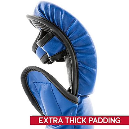 UFC 8oz MMA Sparring Gloves - color: Blue, size: Small-Medium