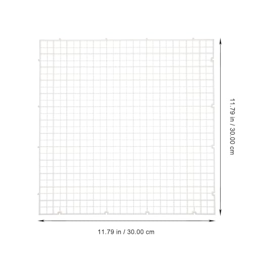 KALLORY 6 Pcs Aquarium Tank Dividers White 30x30cm Fish Tank Isolation Boards Grid Plates Bottom Filter for Aquarium Separation and Fish Habitat Management