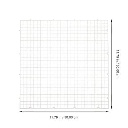 KALLORY 6 Pcs Aquarium Tank Dividers White 30x30cm Fish Tank Isolation Boards Grid Plates Bottom Filter for Aquarium Separation and Fish Habitat Management