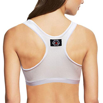 Women Sports Bra Chest Protector Guard Sports Bra For Karate Taekwondo MMA Boxing - size: Small