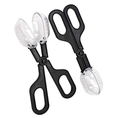 2 Pieces of Reptile Feeding Clamp Reptile Poop Scoop Cage Fish Tank Cleaning Tools Reptile Feeding Tool for Gecko Lizard Bearded Dragon