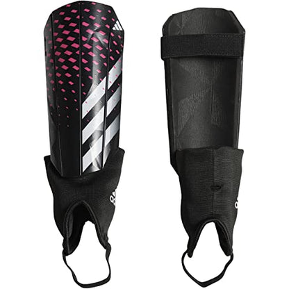 Adidas Soft Ground Match Predator Shin Guards - color: Black/White/Team Shock Pink, size: X-Small