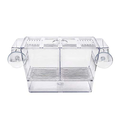 POPETPOP 1pc Fish Breeding Box Floating Incubator for Fry Cup Container for Betta and Guppy Fish
