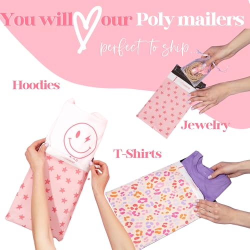 Designer Poly Mailer Original Variety Pack, Heavy Duty Waterproof Self-Seal Shipping Bags for Small Businesses, Cute Mailing Envelopes, Bulk Tear-Resistant Packaging, 36 Bags