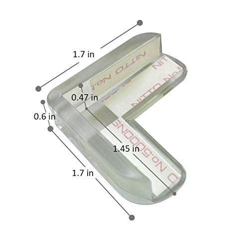 Clear Corner Guards(12 Pack),Table Corner Protectors,Clear Edge Safety Bumpers,High Resistant Adhesive Gel,Corner Protector for Baby,Kids,Furniture,Cabinet,Glass,Coffee Table,ect.