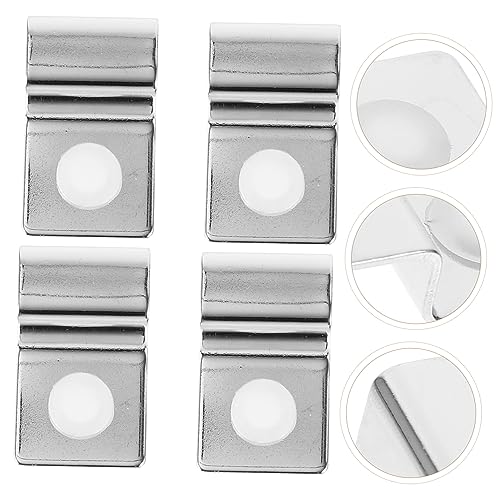 BESPORTBLE Stainless Steel Support Bracket Aquarium Lid Handle Holder Fish Tank Mounting Clip 10mm Clips Set