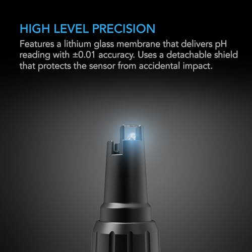 AC Infinity Replacement Probe for Hydroponic Meter PRO Kit, Measures Acidity, Alkalinity, Temperature, EC, TDS, & Salinity with ±0.01 pH Accuracy, Water Hydroponics Plants, Gardening, Aquariums, Pools - size: Replacement Probe Hydroponic Kit