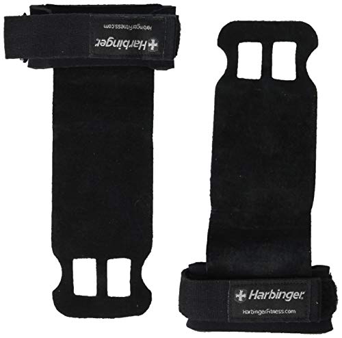 Harbinger Leather Palm Grips for Weight Lifting Hand Protection - size: Medium