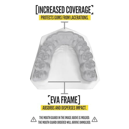 2 Pack Nxtrnd Classic Mouthguard, Custom Fit Sports Mouthpiece for Football, Boxing, MMA, Basketball, Hockey, Lacrosse, Youth & Adult (Silver) - color: Silver