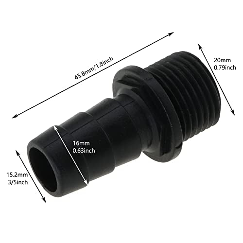 5IN1 Nozzles Kit for Fountain Pump, Aquarium, Fish Tank, Pond, Hydroponics, Statuary Accessories 5 Sizes