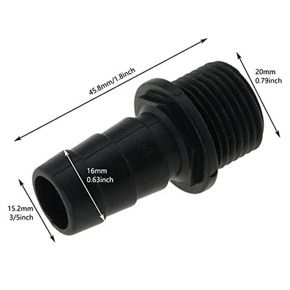 5IN1 Nozzles Kit for Fountain Pump, Aquarium, Fish Tank, Pond, Hydroponics, Statuary Accessories 5 Sizes
