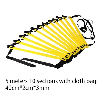 Soccer Training Accessory with Agility Ladder for Outdoor Use, 5m 10 Sections