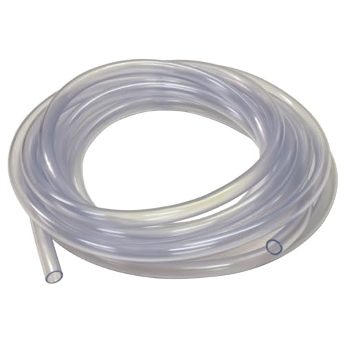 Eastman 1/4 Inch ID (3/8 Inch OD) PVC Clear Vinyl Tubing, 20 Foot Length, 98563 - size: 1/4 in. ID x 3/8 in. OD, style: 20 Ft.