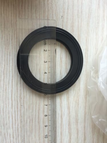 1" Bulkhead ABS Threaded x Threaded NPT Standard 2-Pair (4-Pack) NBR Rubber Gasket