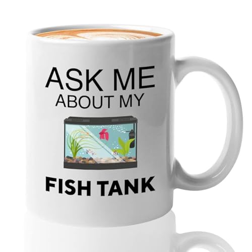 Bubble Hugs Fish Tank Lover Coffee Mug 11oz White - Fish Tank Lovers - Aquarist & Fishkeeping Gift