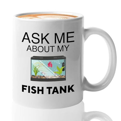 Bubble Hugs Fish Tank Lover Coffee Mug 11oz White - Fish Tank Lovers - Aquarist & Fishkeeping Gift