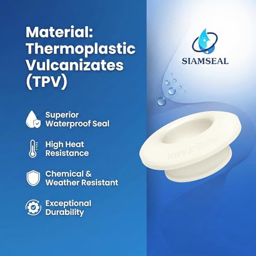 3/4 inch Hydroseal flexible tank adapter Bulkhead Fitting, Leak-Proof TPV Tank/Pipe Seal, No Glue, Aquaculture Hydroponics Filtration, garden hose bulkhead fitting, rain barrel bulkhead fitting - size: 3/4 inches-12Pcs