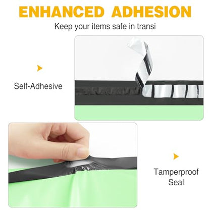 Poly Mailers 24x24 Inch 50pcs Shipping Bags Mint Green Shipping Envelopes Self Seal Mailers Bags Waterproof and Tear-Proof Packaging Bags