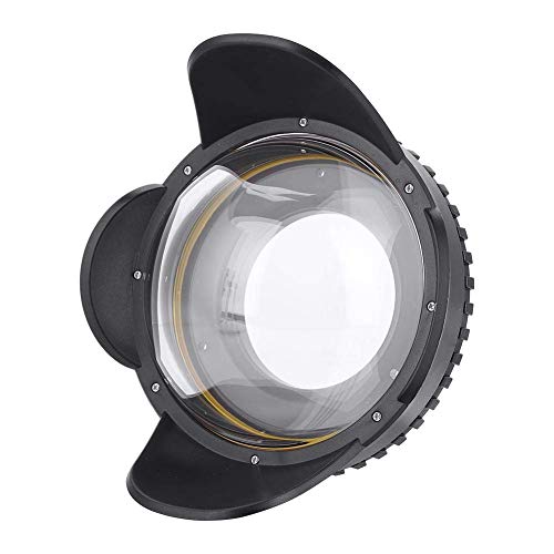 Sea frogs Dome Port Lens, 67mm Fisheye Wide Angle Lens Shade Underwater Camera Housing Case 60m Waterproof Underwater Dome Port Housing