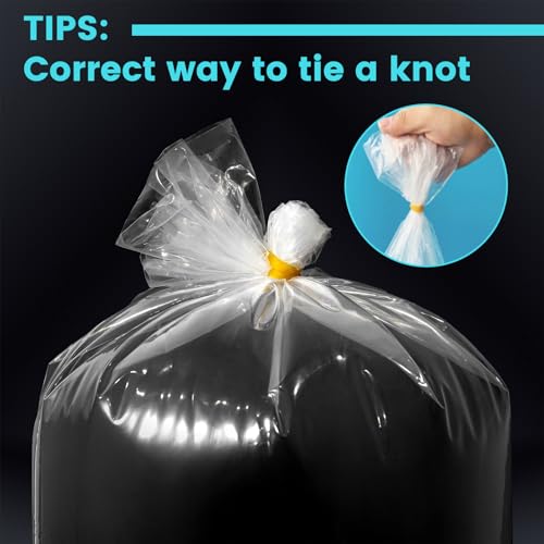100 Pack Live Fish Bags, 10x20” Round Bottom Double Seal Clear Fishery Bags, Leak-Proof Fish Transport Shipping Bag, HDPE Bag for Freshwater & Saltwater (Ultimate 3 mil)