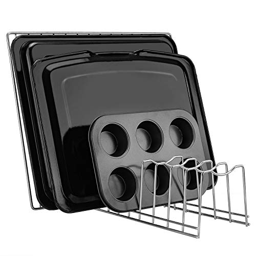 Kitchen Pot Lid Holder Organizer, Rack Cutting Boards, Bakeware, Reusable Containers, Plates
