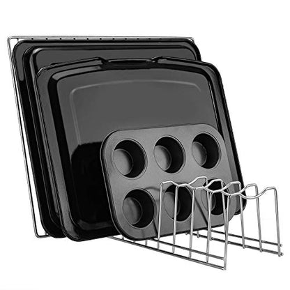 Kitchen Pot Lid Holder Organizer, Rack Cutting Boards, Bakeware, Reusable Containers, Plates