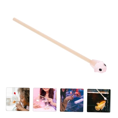 Betta Training Wand for Fish Activity Interactive Stick for Betta Fish Promotes Healthy Engagement Aquariums Wooden Design