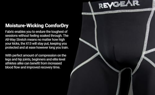Revgear X13 Compression Shorts & Cup: Ideal Mens Prot, Mens Gym, Running - size: X-Large