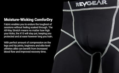 Revgear X13 Compression Shorts & Cup: Ideal Mens Prot, Mens Gym, Running - size: Small