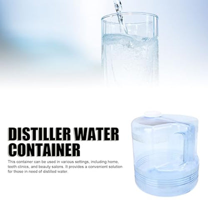 1 Gallon 4L Distilled Water Container, Replacement Distilled Water Jug for Countertop Water Distiller Machine, Home Beauty Plastic Carafe Bottle(1,Blue)