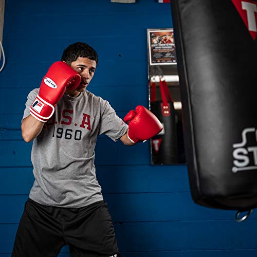 Fighting Sports Fury Professional Training Gloves - Boxing Gloves Boxing, Training Gloves, MMA Gloves, Oz Training Gloves, Kickboxing Gloves, Punching Bag Gloves, Sparring Gloves - color: Red, size: 16 oz
