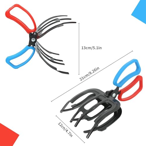 3 Claw Fish Gripper, Metal Fishing Pliers Gripper, Non-Slip Fish Grabber Tool, Multifunctional Fish Grips Clamp for Catch and Release, Lightweight Fishing Accessories - color: 3 Claw