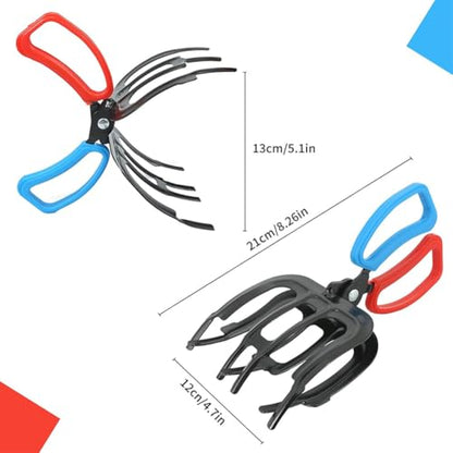3 Claw Fish Gripper, Metal Fishing Pliers Gripper, Non-Slip Fish Grabber Tool, Multifunctional Fish Grips Clamp for Catch and Release, Lightweight Fishing Accessories - color: 3 Claw