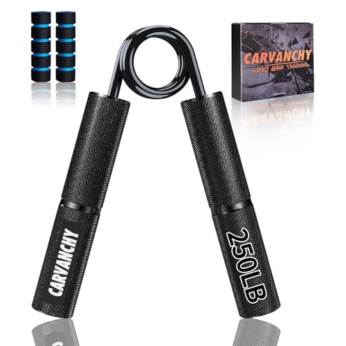 Grip Strength Trainer Set, 6 Pack, 50-350LB, Wrist Forearm Strengthener, Metal No Slip, Hand Grip Gripper Strengthener for Strength Training and Exercise, Hand Workout Squeezer Grip Strength - color: Black