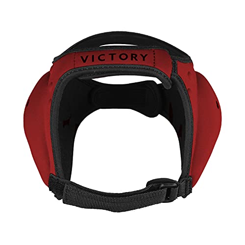 Wrestling BJJ Grappling Headgear - Adjustable Ear Guard - Ultra Soft Ear & Head Guard - Adult & Youth - color: Red, size: Youth