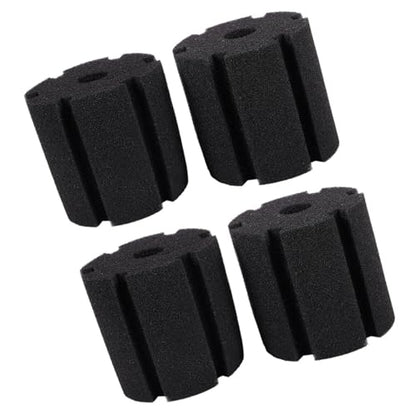 Aquarium Filter Sponge Replacement 4 Pack, Black Aquarium Foam Media for 380 Filter Use, Bio Sponge Pads for Freshwater and Saltwater Displays Replacement