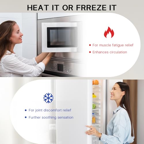 Ice Packs for Injuries Reusable Gel 2 Hot Cold Compress Therapy Pack - color: Hot Pink, size: Large 12 x 6 Inch