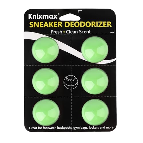 Knixmax Shoe Deodorizer Balls Strong, Odor Eliminator for Sneaker Gym Bag Closet Locker, Work Boot Drawer Freshener, Unpleasant Smell Remover Ball for Men Women Teens, 6 Packs Zen Tea - color: Zen Tea