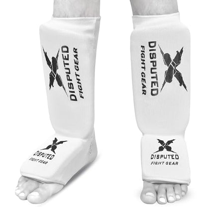 XD Elastic Cloth Shin Instep, Professional Training MMA Muay Thai Kickboxing Sparring Boxing Leg & Foot Protection for Kids and Adults 2X - size: X-Large