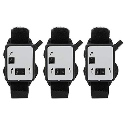 Changor 3 Pack Score Counter Watch, Manual Stroke Keeper Wrist Counter Small Compact for Golfers Plastic Accessories