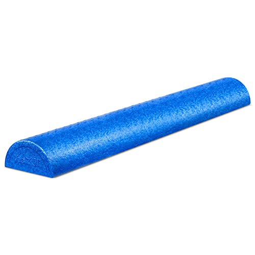 Yes4All High-Density EPP Half Round Back Roller Foam, Exercise Foam Roller for Yoga, Pilates & Stretching - 12, 18, 24, 36 inch - color: Blue, style: 36 inch