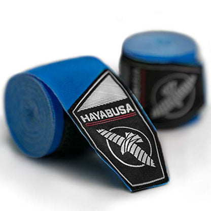 Hayabusa 4.0 Perfect Stretch Boxing Hand Wraps | Boxing Hand Wraps, Boxing Wraps, Muay Thai Hand Wraps, Wrist Wraps Boxing, Hand Wraps for Boxing Gloves, 180 Inch Hand Wraps - color: Blue, size: 180"
