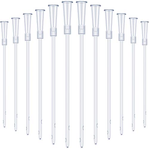 White PVC Replacement Tube Supplies Colon Tubes Kit Clear Replacements Hose with Flexible Rounded End for Smooth Insert Catheters for Women Men FR12 (30 Pieces)