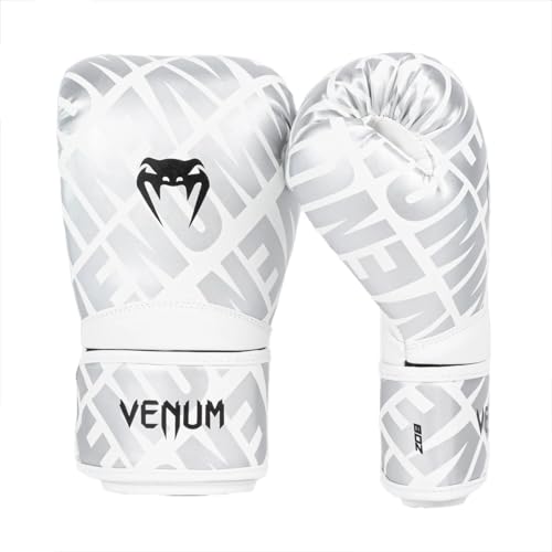 Venum Contender 1.5 XT Kids Boxing Gloves - color: White-Silver, size: 6-Ounce