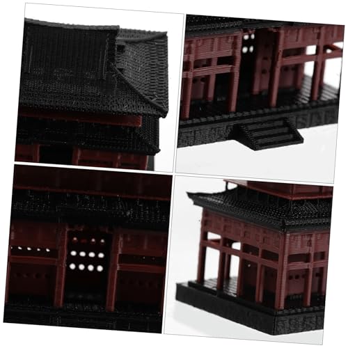 Alipis Pavilion Aquarium Decor Handmade Micro Landscape House Figurine for Fish Tank Simulation Decoration Outdoor Garden Decor