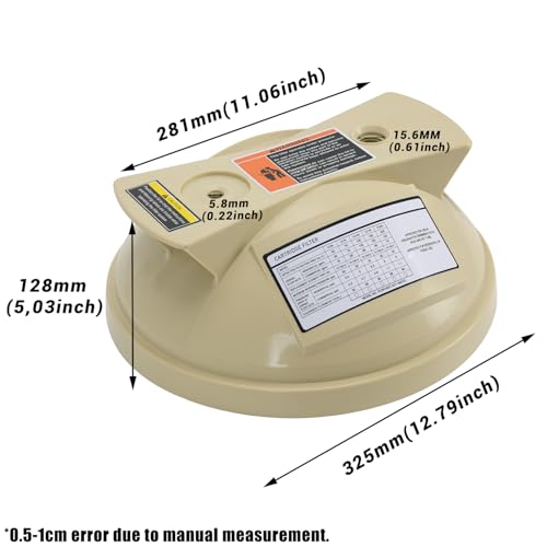 178553 Lid Assembly Replacement Compatible with Pentair Clean & Clear,Predator Pool and Spa Cartridge Filter- Lid Assembly Compatible with 50,100,125 Square Feet Filters (178553)
