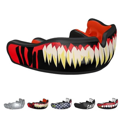 DAMAGE CONTROL Custom Fit Sports Mouthguard – Symbite – 2-Week Process | Dentist-Designed, Boil & Bite Impression Kit, 2-Week Process, Hand-Fabricated Custom Fit, 3D Scan for Easy Reorders - color: Symbite