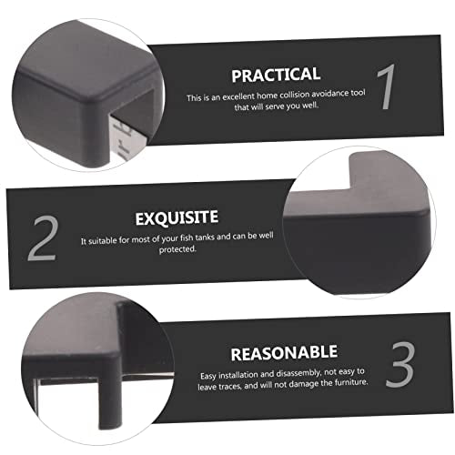 6pcs Soft Corner Guards for Fish Tank Edges -Collision Protectors for Pet Carriers Furniture Safety Right Angle Design Comfortable Touch