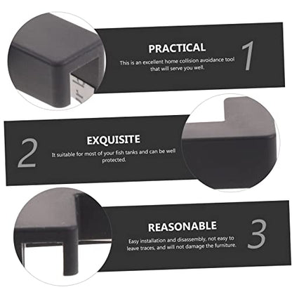 6pcs Soft Corner Guards for Fish Tank Edges -Collision Protectors for Pet Carriers Furniture Safety Right Angle Design Comfortable Touch