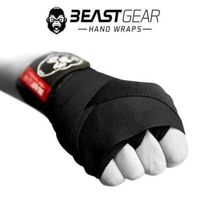 Beast Gear Boxing Hand Wraps 177 inches, Elastic Boxing Hand Wraps for Muay Thai MMA Boxing Martial Arts